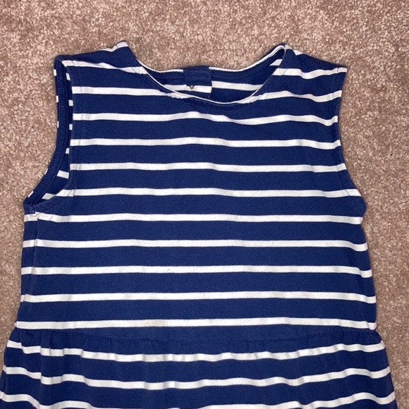 M&S mark and spencer navy striped one pc summer romper Uk size 2/3 - Picture 2 of 8